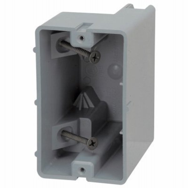 Electrical Box, 18.5 cu in, Device Box Type, 1 Gang(s), PVC, Rectangular Shape, Southwire, Mfr#: MSB1G